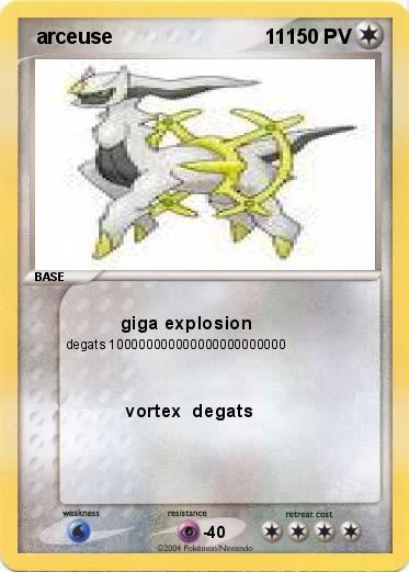 Pokemon  arceuse                           11                