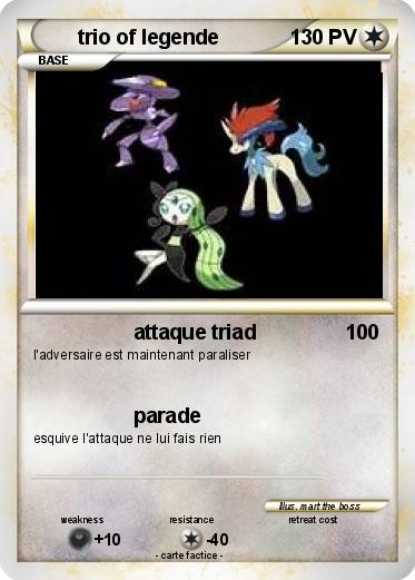 Pokemon trio of legende