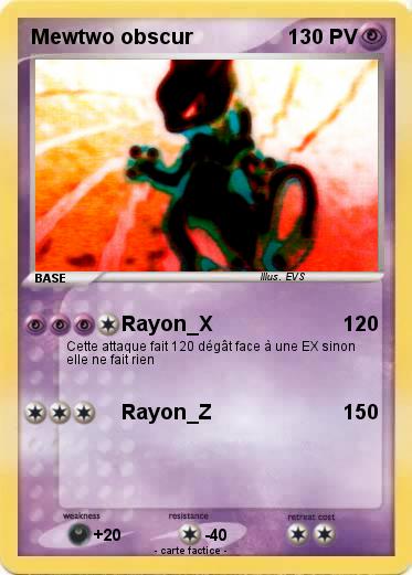 Pokemon Mewtwo obscur