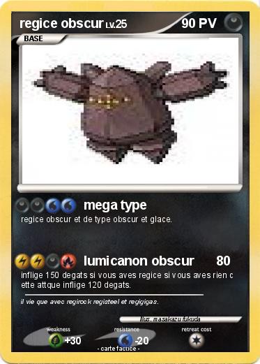 Pokemon regice obscur