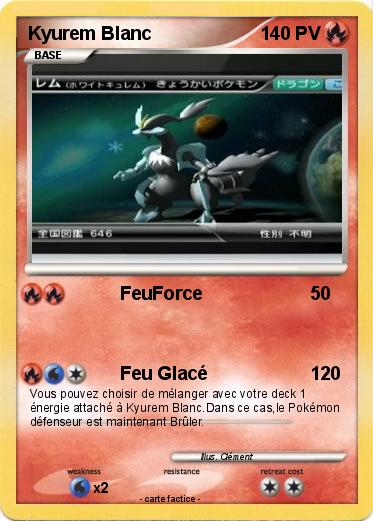 Pokemon Kyurem Blanc