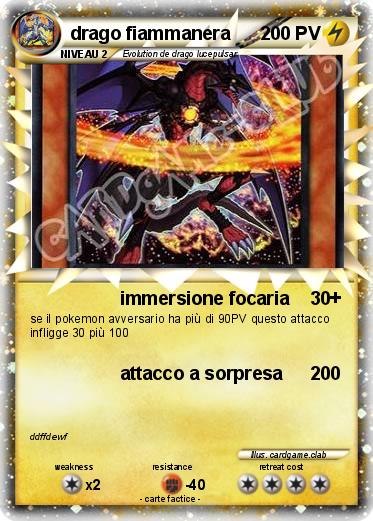 Pokemon drago fiammanera