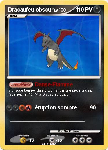Pokemon Dracaufeu obscur