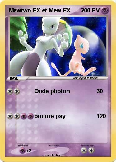Pokemon Mewtwo EX et Mew EX