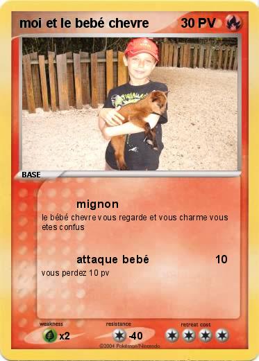 Pokemon moi et le bebé chevre
