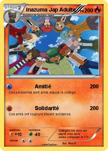 Pokemon Inazuma Jap Adulte