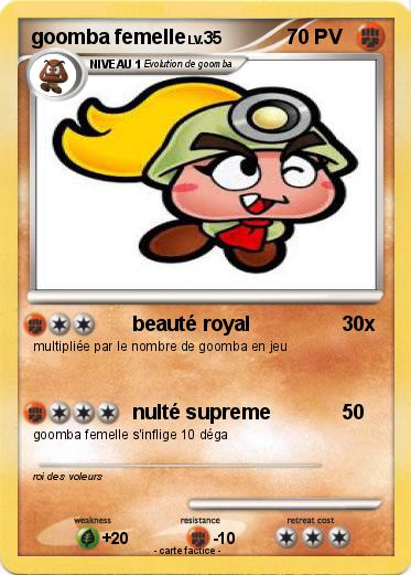 Pokemon goomba femelle