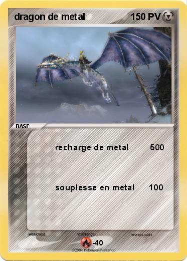 Pokemon dragon de metal