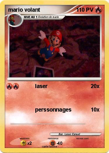 Pokemon mario volant