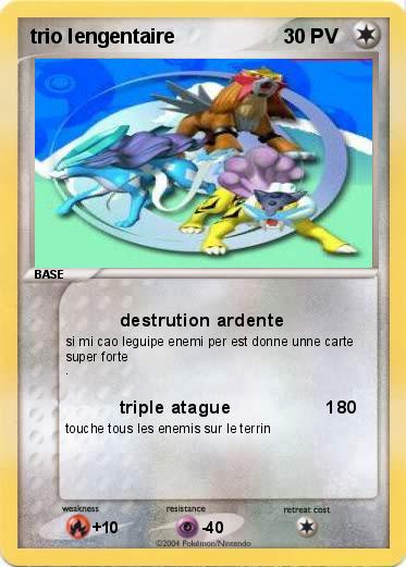 Pokemon trio lengentaire     
