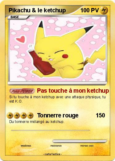 Pokemon Pikachu & le ketchup