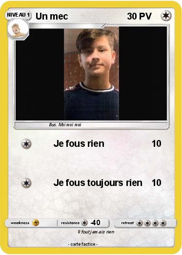 Pokemon Un mec