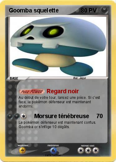 Pokemon Goomba squelette