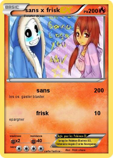 Pokemon sans x frisk