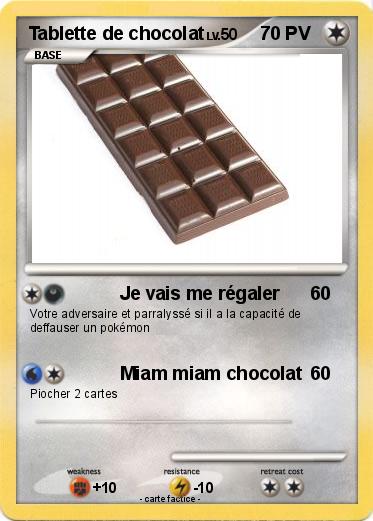 Pokemon Tablette de chocolat