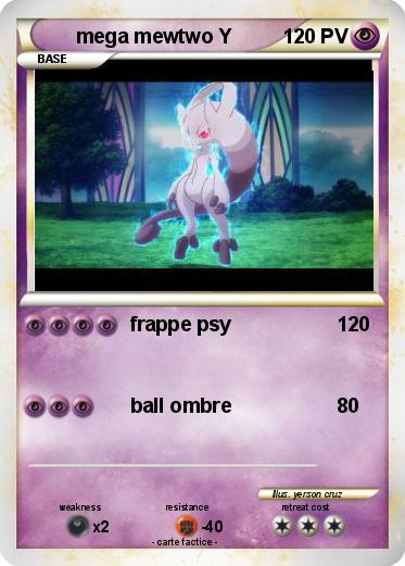 Pokemon mega mewtwo Y