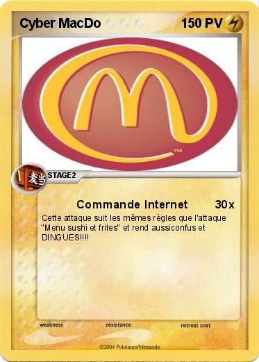 Pokemon Cyber MacDo 