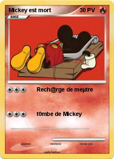Pokemon Mickey est mort