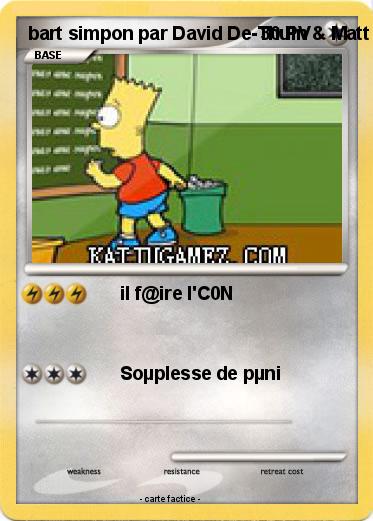 Pokemon bart simpon par David De-Thuin & Matt Groening ( 1994-2003 )