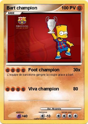 Pokemon Bart champion