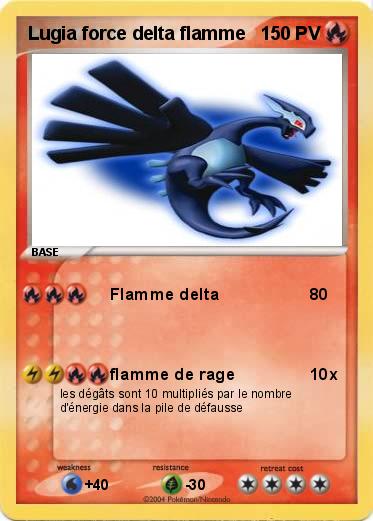 Pokemon Lugia force delta flamme