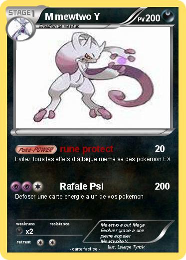 Pokemon M mewtwo Y