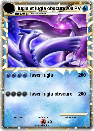 Pokemon lugia et lugia obscure