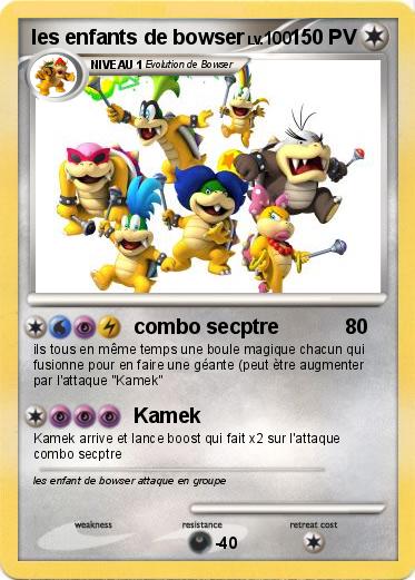 Pokemon les enfants de bowser