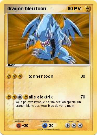 Pokemon dragon bleu toon