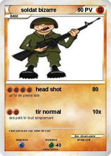 Pokemon soldat bizarre