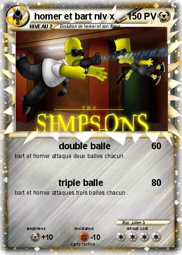 Pokemon homer et bart niv x