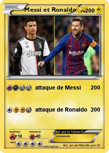 Pokemon Messi et Ronaldo