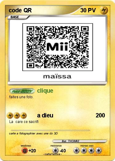 Pokemon code QR