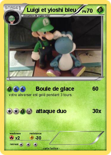 Pokemon Luigi et yioshi bleu