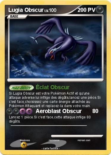 Pokemon Lugia Obscur