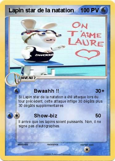 Pokemon Lapin star de la natation