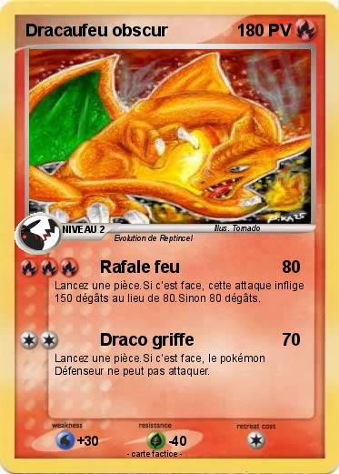 Pokemon Dracaufeu obscur