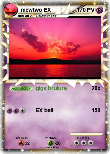 Pokemon mewtwo EX