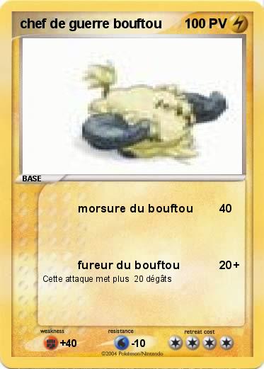 Pokemon chef de guerre bouftou