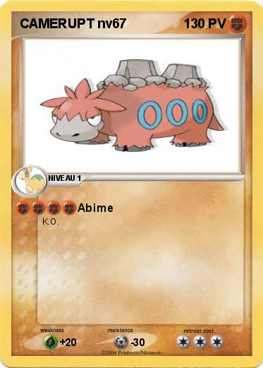 Pokemon CAMERUPT nv67
