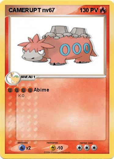Pokemon CAMERUPT nv67