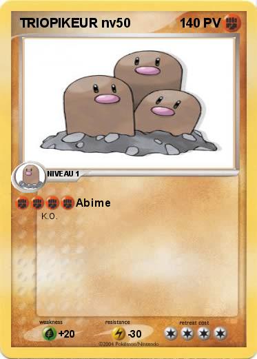 Pokemon TRIOPIKEUR nv50