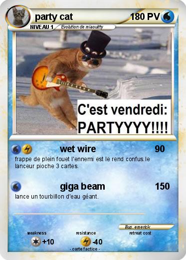 Pokemon party cat