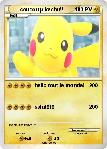 Pokemon coucou pikachu!!