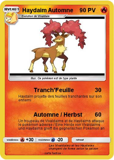 Pokemon Haydaim Automne