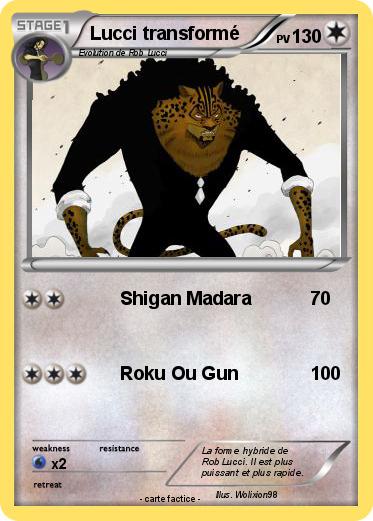 Pokemon Lucci transformé