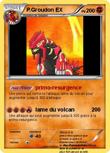Pokemon P.Groudon EX