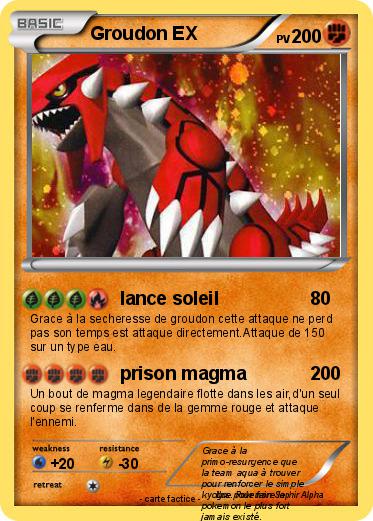 Pokemon Groudon EX