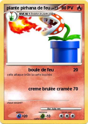 Pokemon plante pirhana de feu