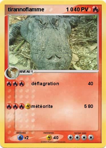 Pokemon tirannoflamme               1 0